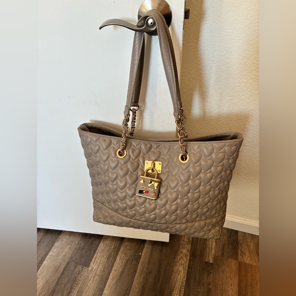 Betsey Johnson Quilted Heart Tote